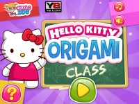 Игра Уроки оригами с Хелло Китти